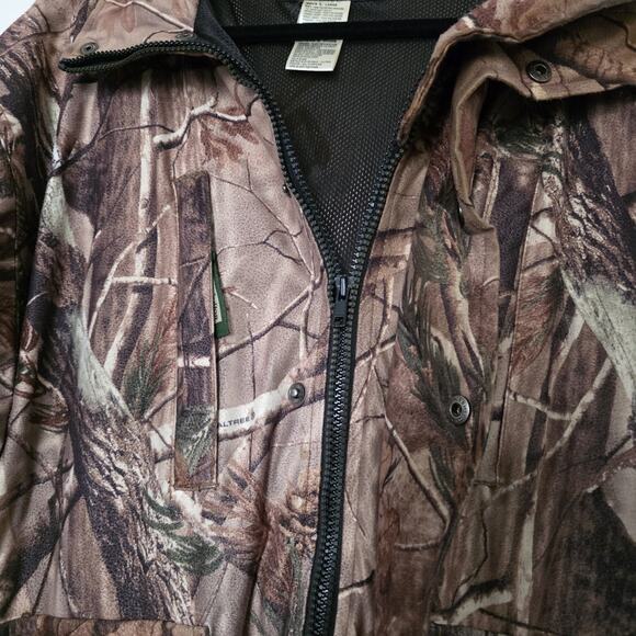 Vintage Remington Camo Jacket Mens L Real Tree Hunting Full Zip Pockets Green - Picture 3 of 9